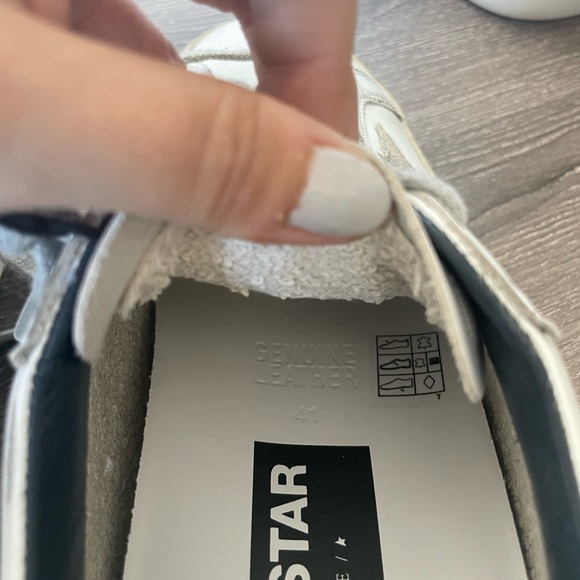 Golden Goose Super Star size 41 MEN blue and white NEW WITH TAGS - Picture 3 of 6